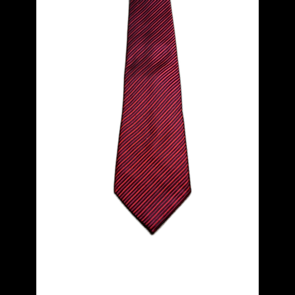 Donald J Trump Red Striped Silk Tie